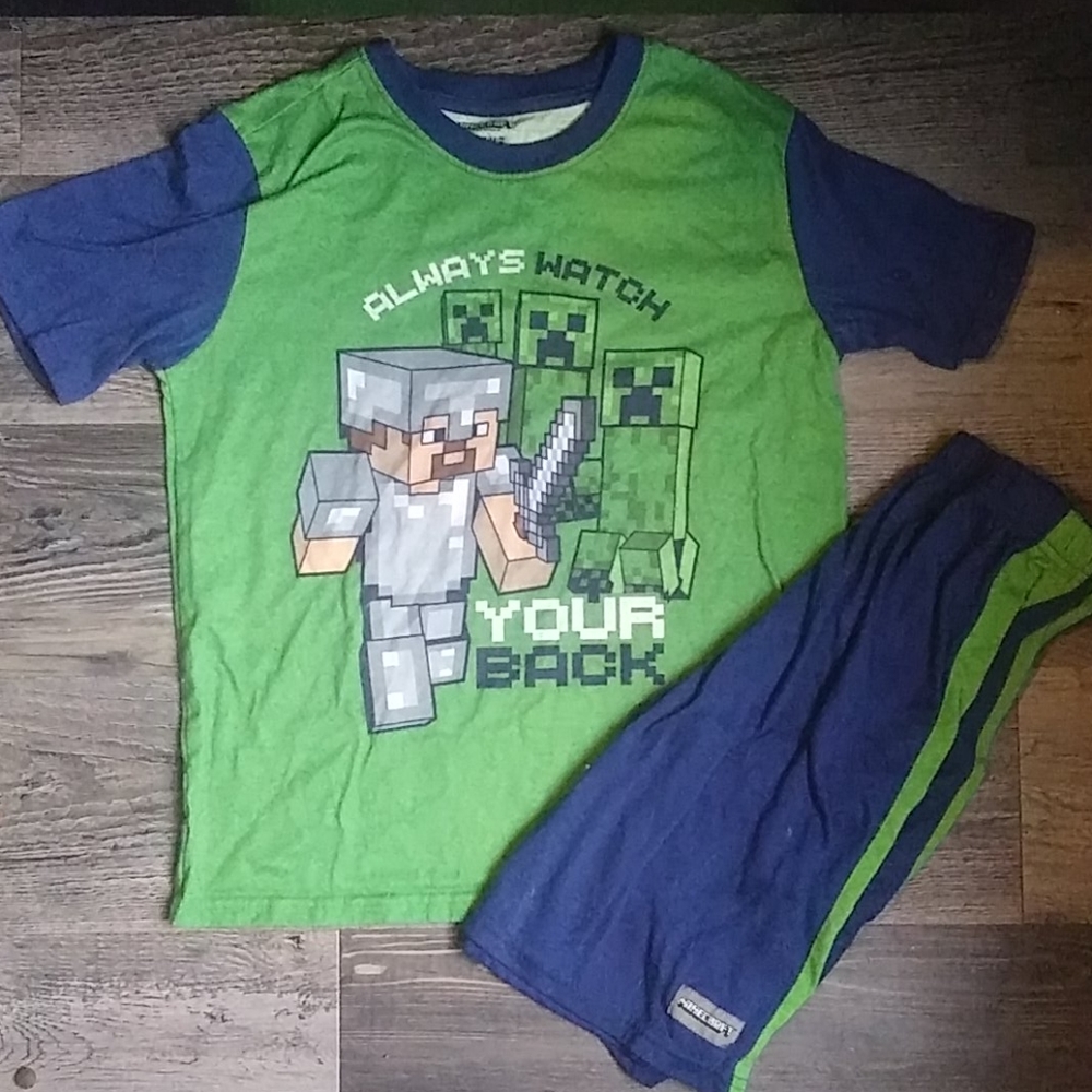 Boys size 10/12 short pajamas